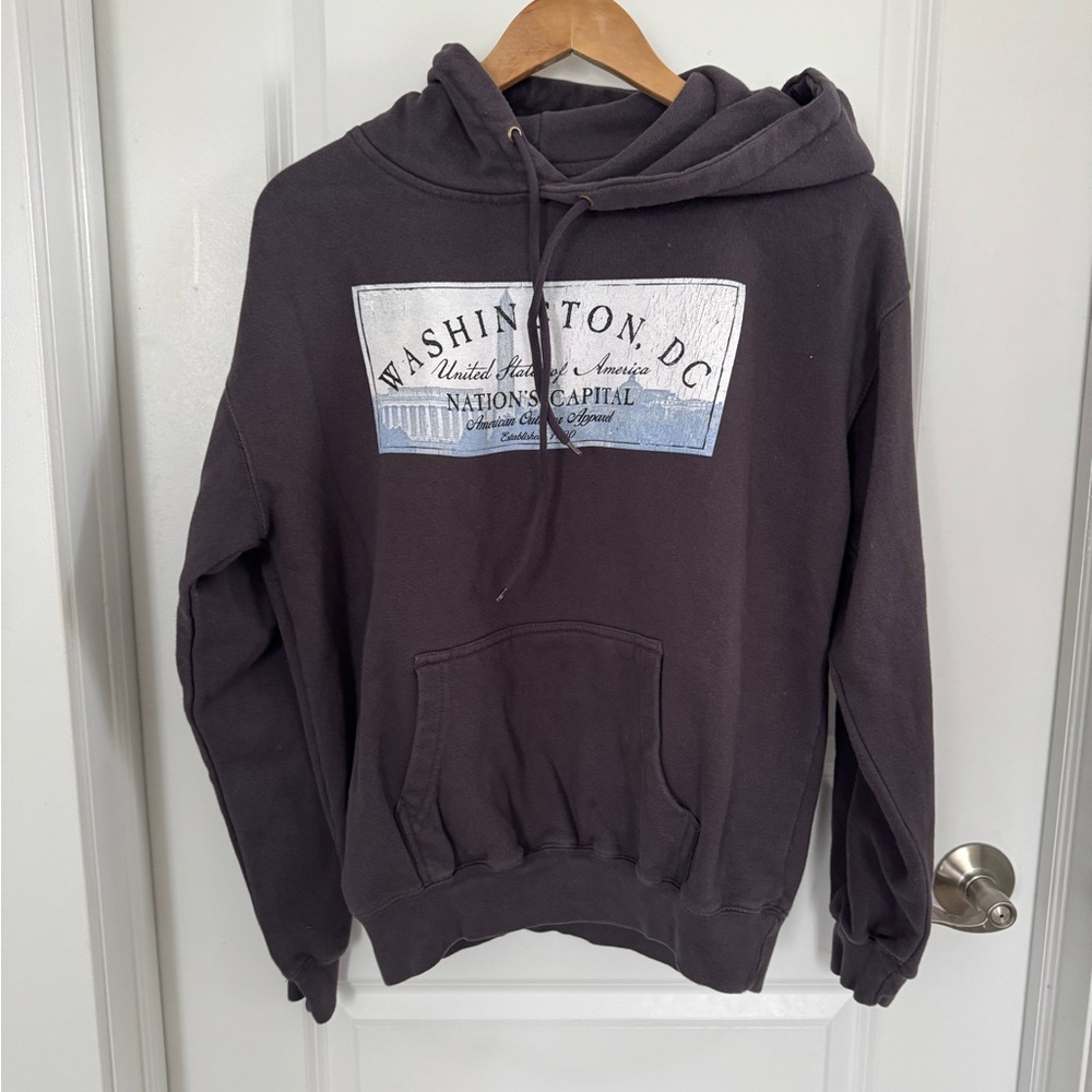 Washington D.C. Graphic Hoodie - Black